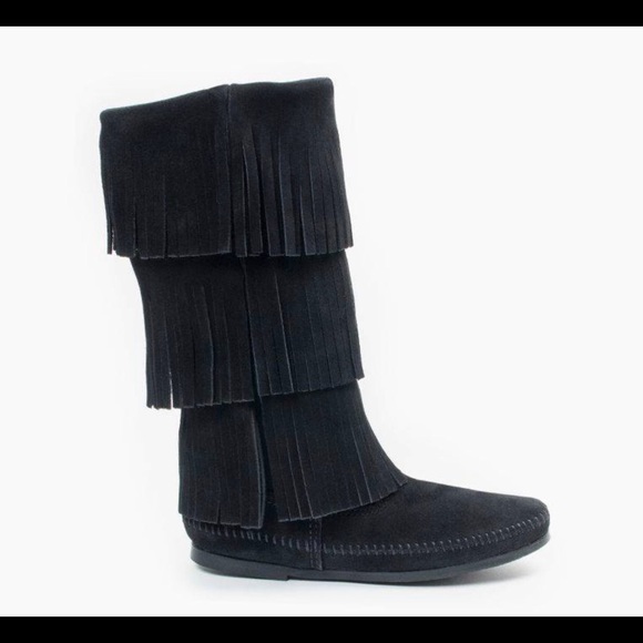 3-layer fringe boot Minnetonka - Picture 1 of 5